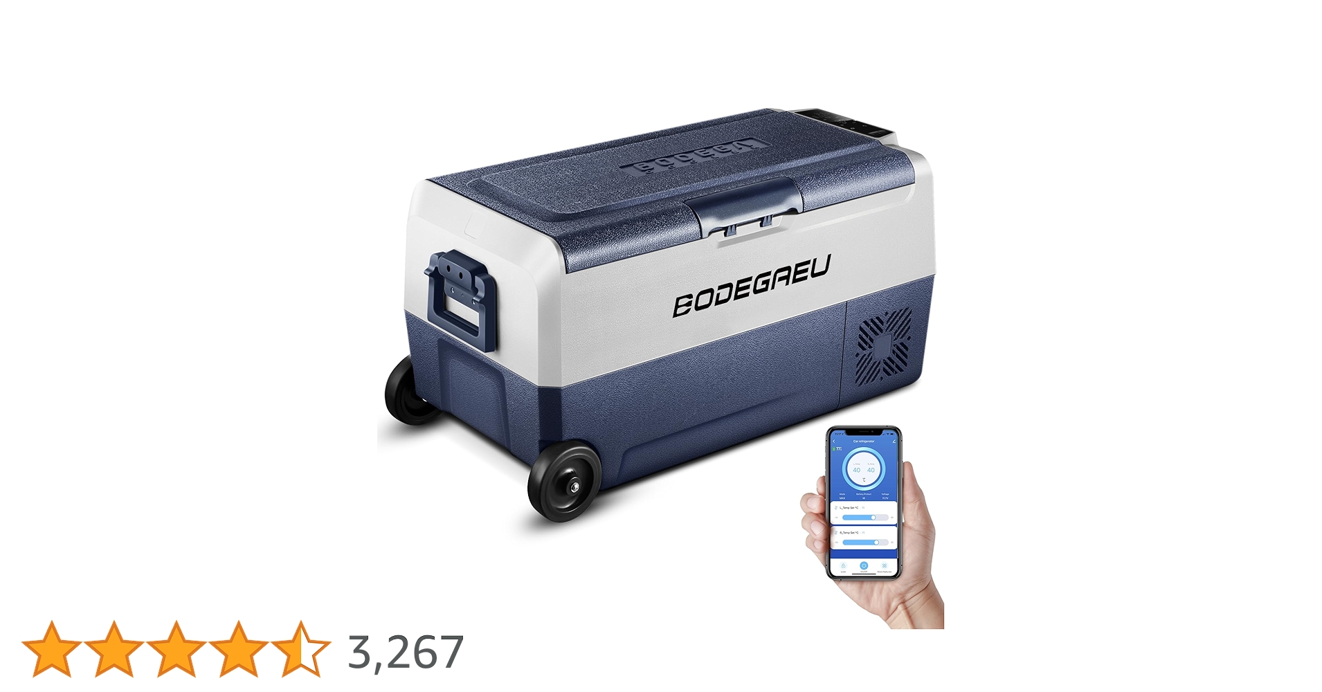 ポータブル冷凍冷蔵庫 19L 車載用　家庭用 Amazon.co.jp: BODEGAEU 36L車載冷蔵庫 -20℃~20℃ 急速冷凍